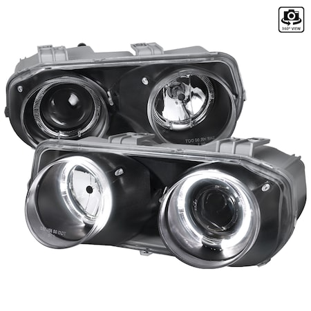 Spec-D Tuning 94-97 Acura Integra Projector Headlights-Black LHP-INT94JM-EU